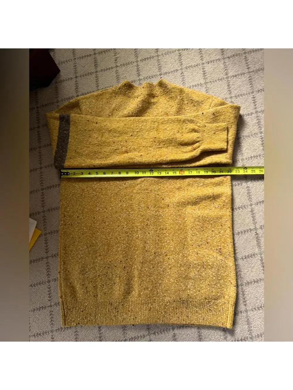 drewhouse Varsity Cardigan in Confetti Yellow L NWT